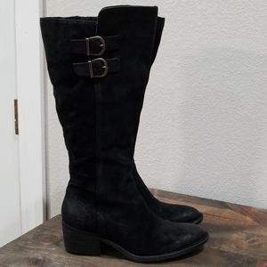Born Basil Tall Suede Boots Womens Size 8.5